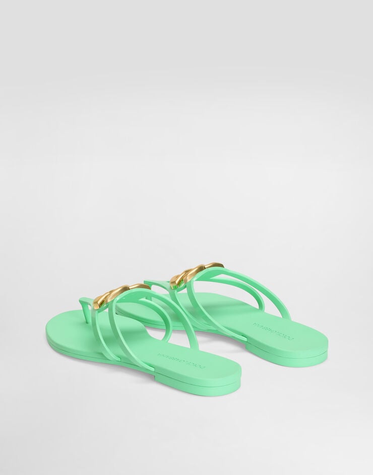 Dolce & Gabbana Rubber beachwear flip-flops Dolce & Gabbana Rubber beachwear flip-flops Multicolor CW2418AY817