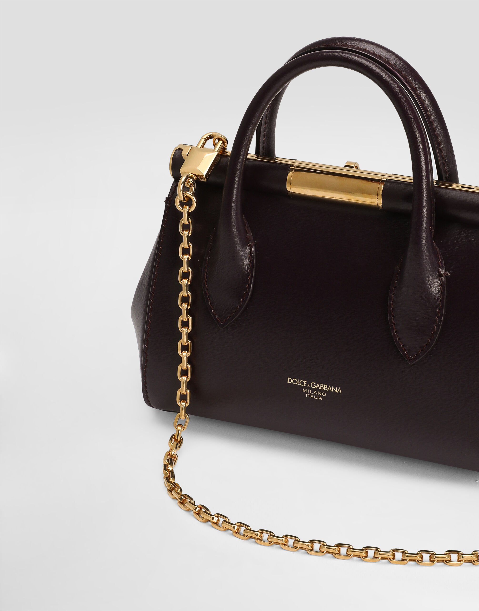 DOLCE&GABBANA ミニボストンバッグ ハンドバッグ 冨張愛さんコラボ】ハートチャームミニボストンバッグ