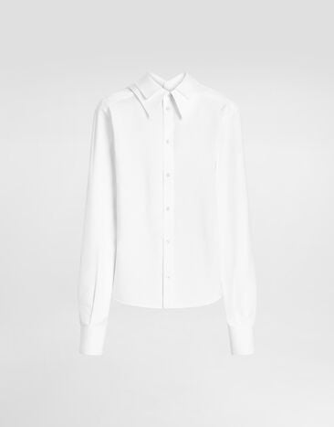 Dolce & Gabbana Cotton poplin shirt White F5V31TFU5WO