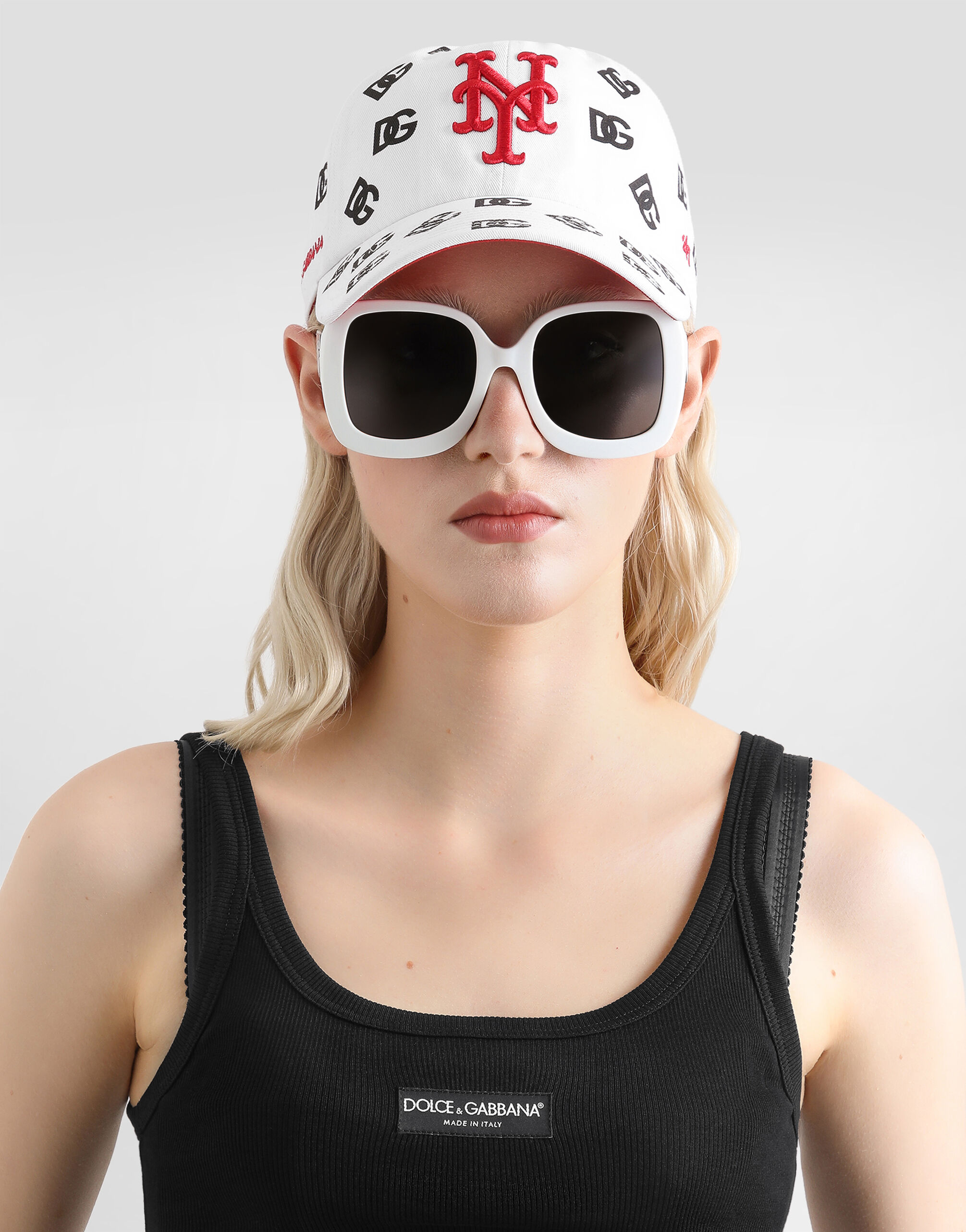 Dolce&Gabbana X '47 New York Mets Logo-Print Baseball Cap in