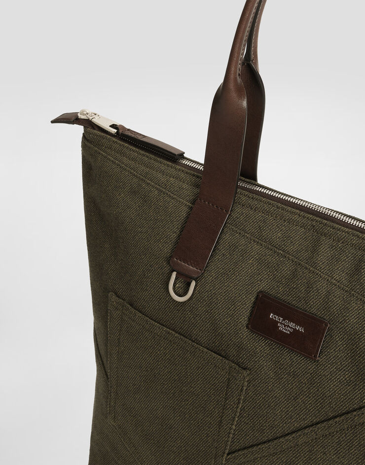 Dolce & Gabbana Adamo patchwork shopping bag Multicolor BM2375AU393