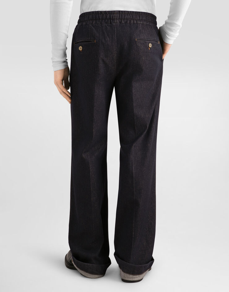 Dolce & Gabbana Joggers en denim con parche Dolce & Gabbana Joggers en denim con parche Multicolor GP246ZG8PF6
