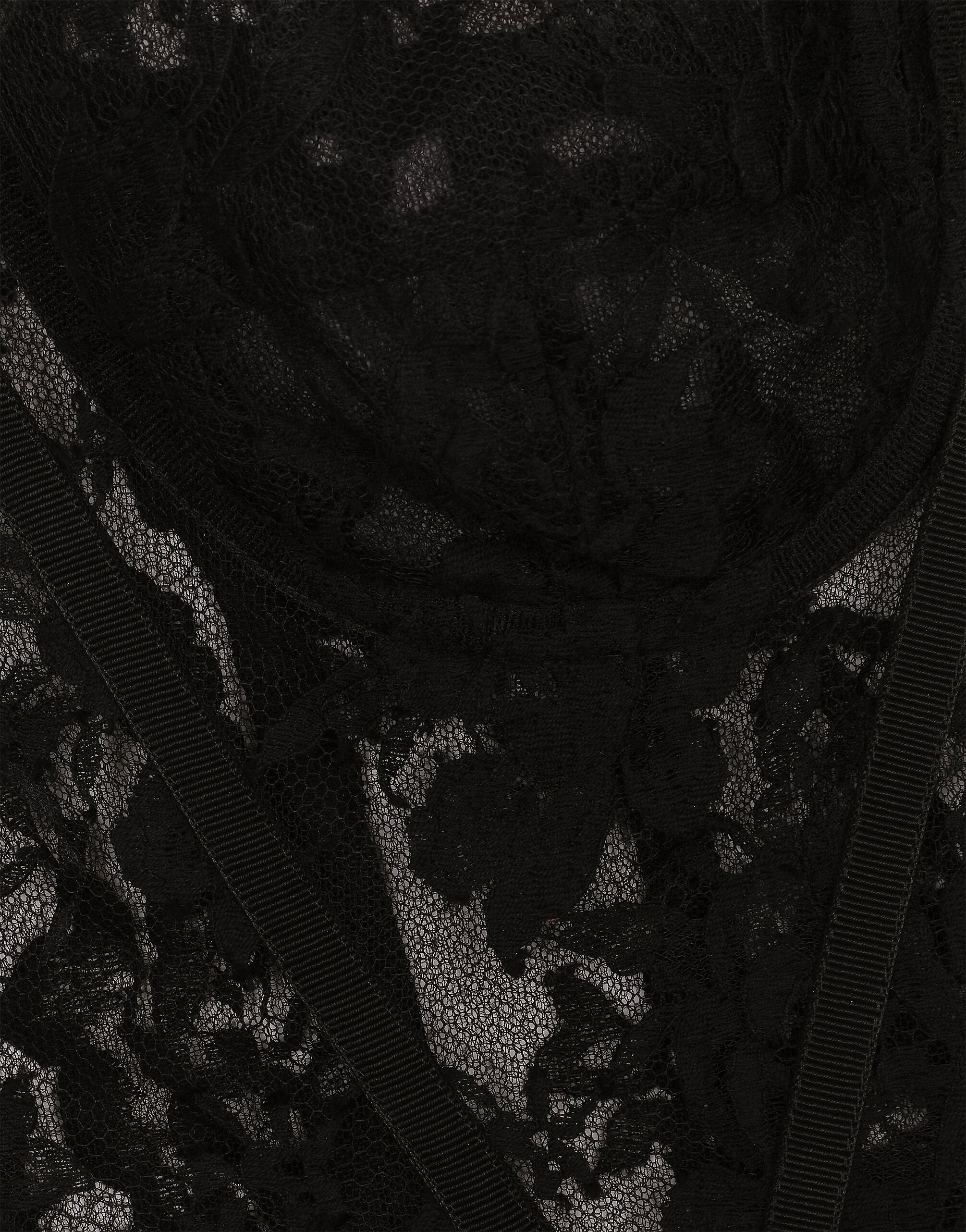Lace bustier in Black for Women | Dolce&Gabbana® US