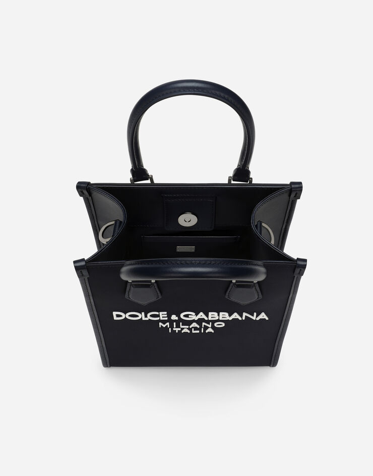 Dolce & Gabbana Bolso pequeño de nailon Azul BM2123AG182