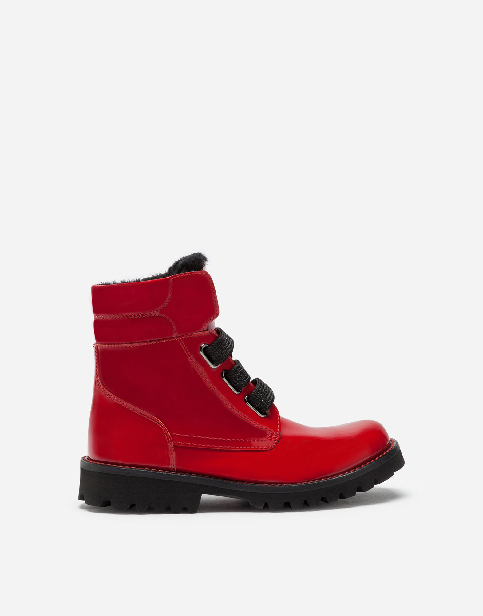 Botines rojos 2025 charol