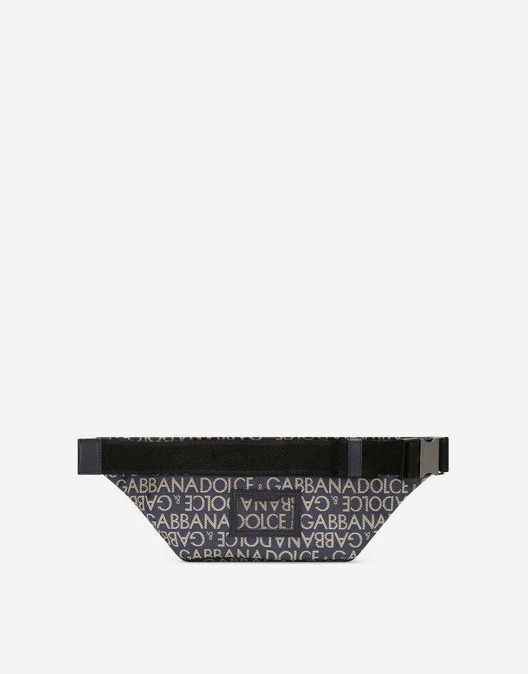 Dolce & Gabbana Small coated jacquard belt bag Blue BM2218AJ705