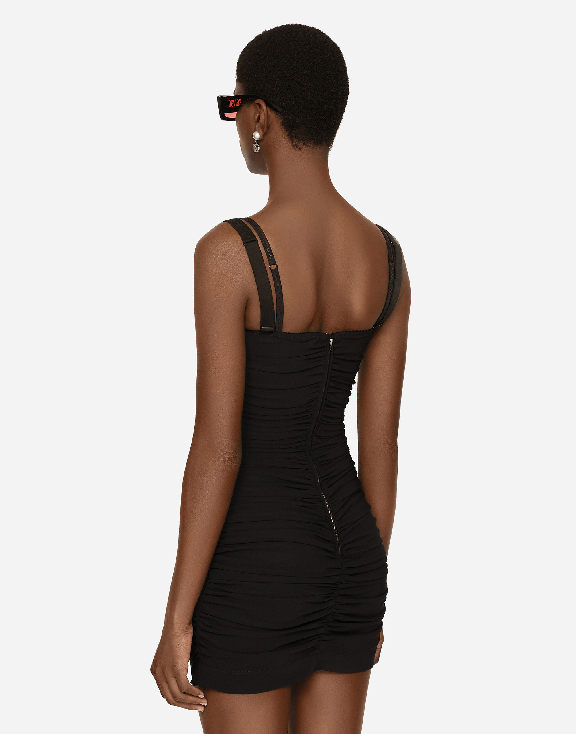 Black spandex mini dress discount