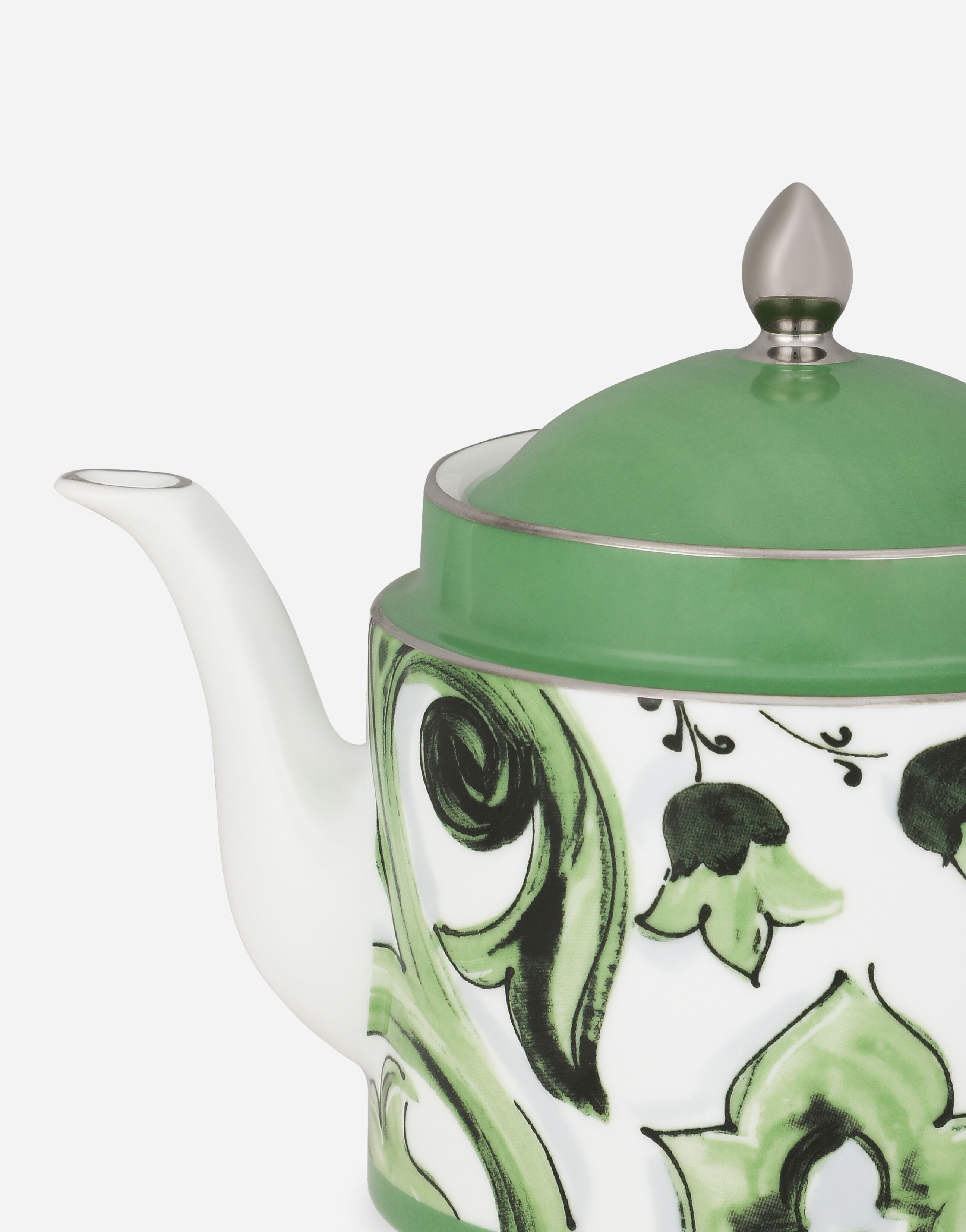 Porcelain Teapot in Multicolor Dolce Gabbana