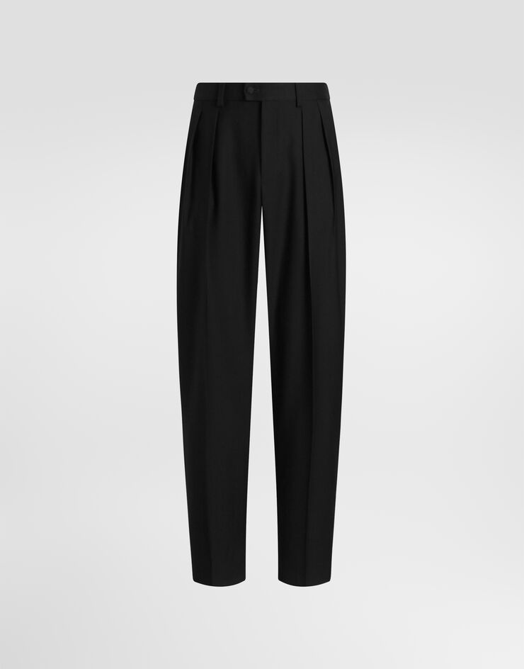Dolce & Gabbana Wool gabardine trousers Dolce & Gabbana Wool gabardine trousers Brown GP166TFU21E