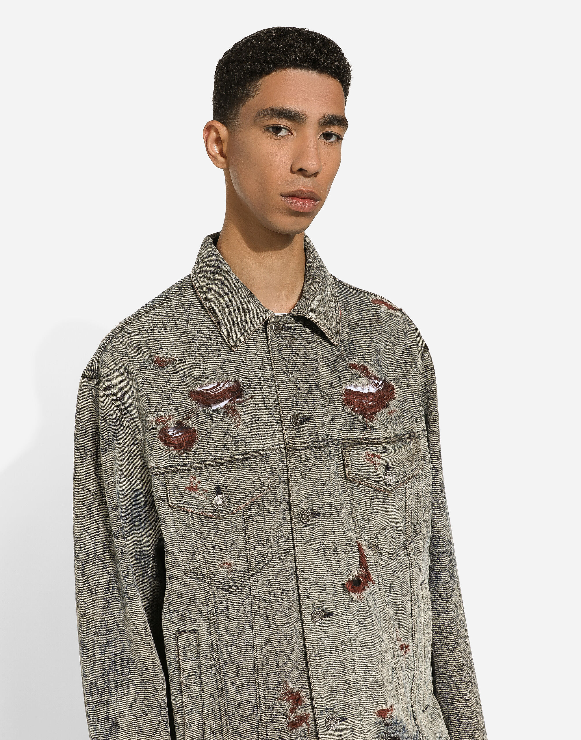 Giubbotto jeans hotsell dolce e gabbana