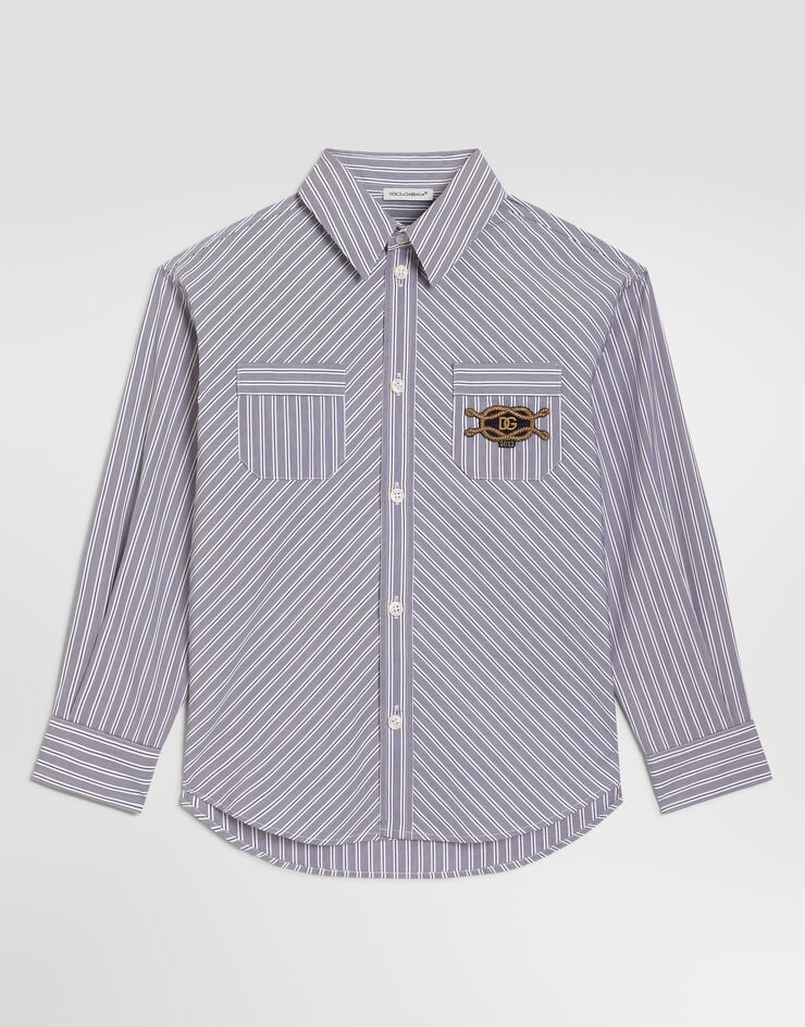 Dolce & Gabbana Striped poplin shirt Multicolor L45S13FR532