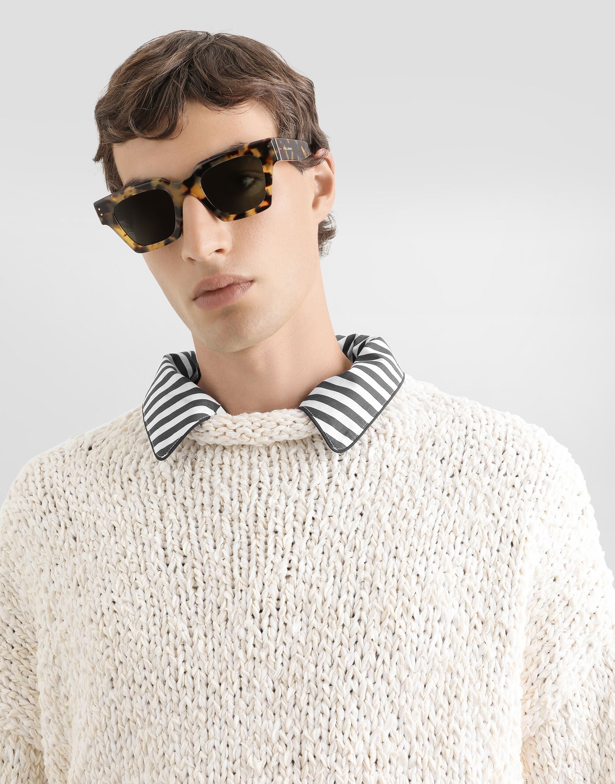 DOLCE&amp;GABBANA  ボウタイニット 2003S/S dolce&gabbana cropped crochet knit. ・dolce&gabbana