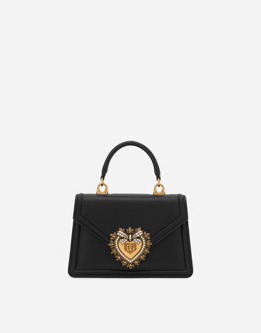 Dolce & Gabbana Small smooth calfskin Devotion bag Gold BB7287AY828