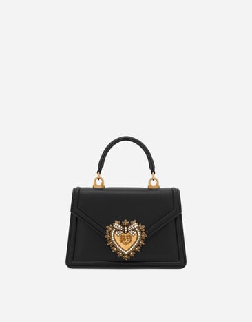 Dolce & Gabbana Small smooth calfskin Devotion bag Black BB6002A1001