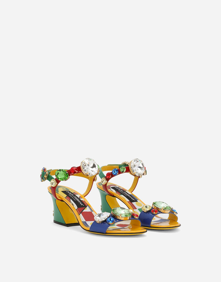 Dolce&Gabbana Patent leather sandals Multicolor CR1355AN252