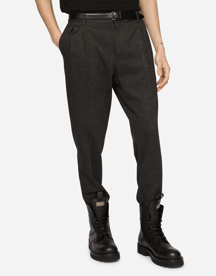 Dolce & Gabbana Glen plaid jersey pants Multicolore GY6UETGF155