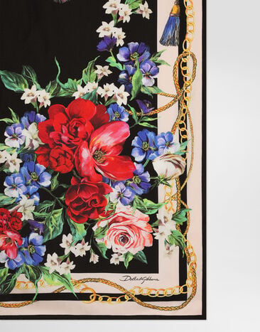 Dolce & Gabbana Floral-print silk twill foulard (70x70) Print FN092RGDC5J
