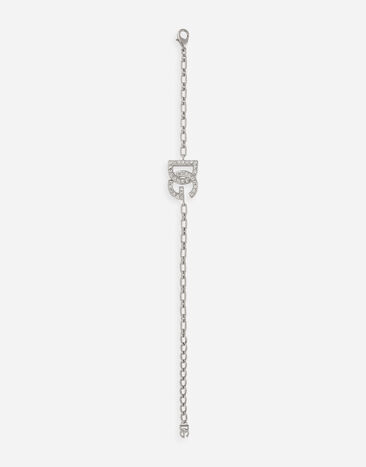 Dolce & Gabbana Link bracelet with DG logo Silver WBP1L4W1111