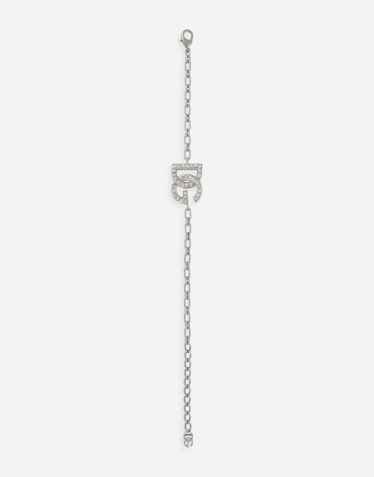 Dolce & Gabbana Link bracelet with DG logo Silver WBP1L4W1111