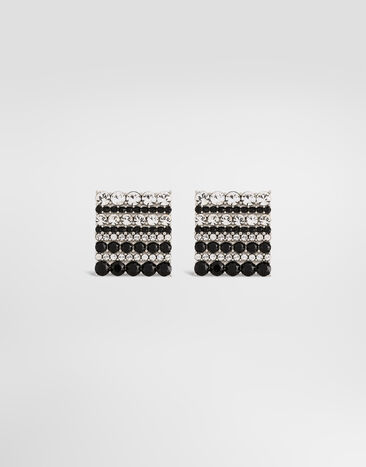 Dolce & Gabbana Enameled cufflinks with logo Dolce & Gabbana Enameled cufflinks with logo Silver WFR1I1W1111