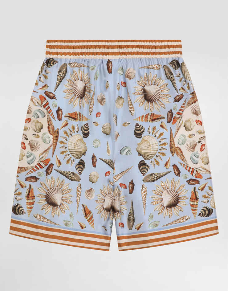 Dolce & Gabbana Shell-print twill bermuda shorts Multicolor L43Q54HI1ZB
