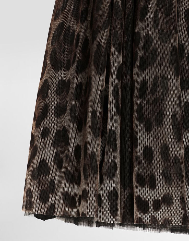 Dolce & Gabbana Leopard-print tulle skirt Print L55I86HSMV5