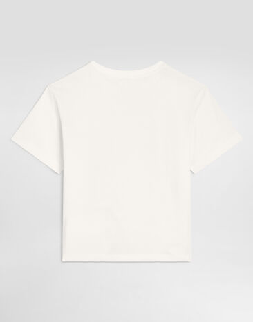 Dolce & Gabbana Jersey t-shirt with logo  L4JTHVG7Q2W