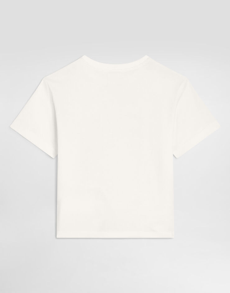Dolce & Gabbana Jersey t-shirt with logo  L4JTHVG7Q2W
