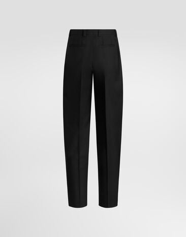 Dolce & Gabbana Wool gabardine trousers Dolce & Gabbana Wool gabardine trousers Brown GP166TFU21E