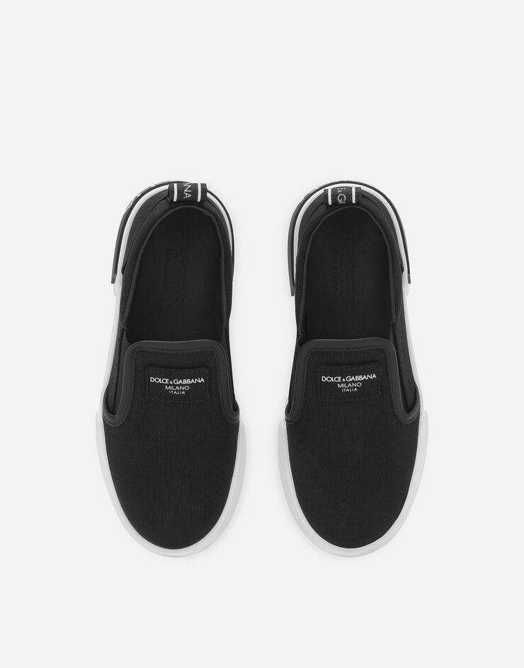 Dolce & Gabbana Canvas Portofino slip-on sneakers Nero DA0996A4135