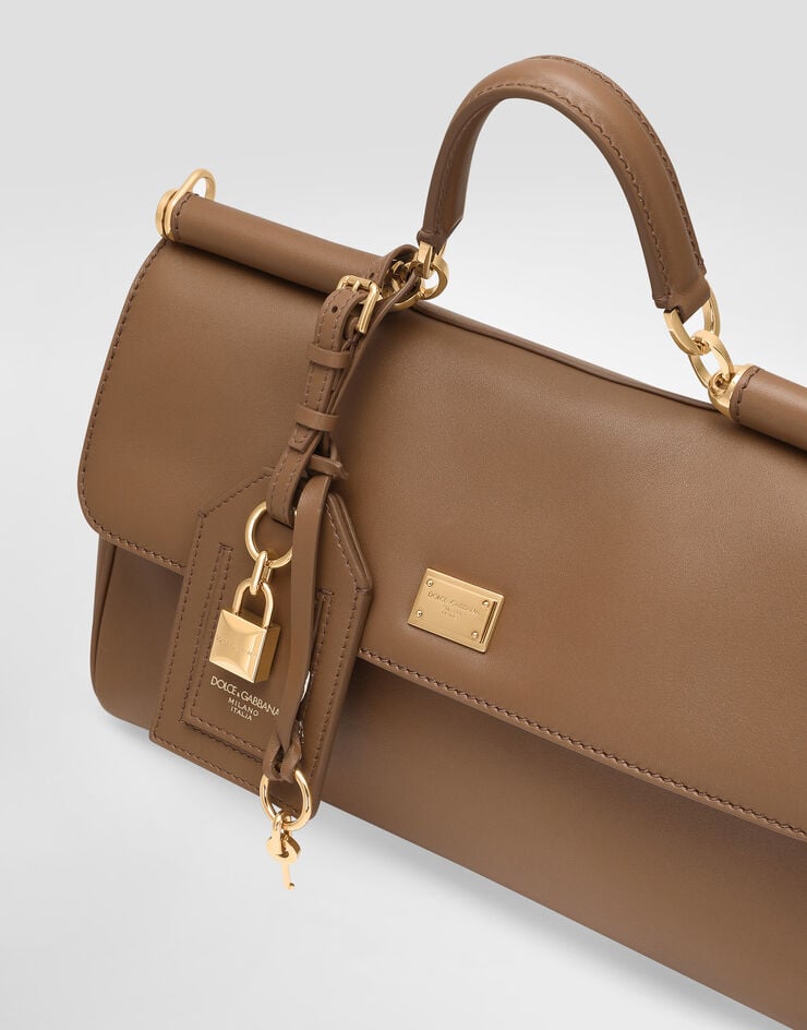 Dolce & Gabbana My Sicily handbag in plongé calfskin Brown BB7782B7321