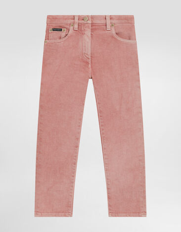 Dolce & Gabbana 5-Pocket-Jeans aus Denim mit Logoplakette Mehrfarbig L52F76LDD15