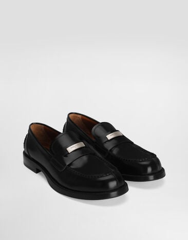 Dolce & Gabbana Mocasines en piel de becerro Black A30291A0780