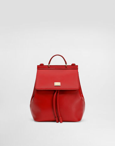 Dolce & Gabbana Nappa calfskin backpack Red EB0264A1065