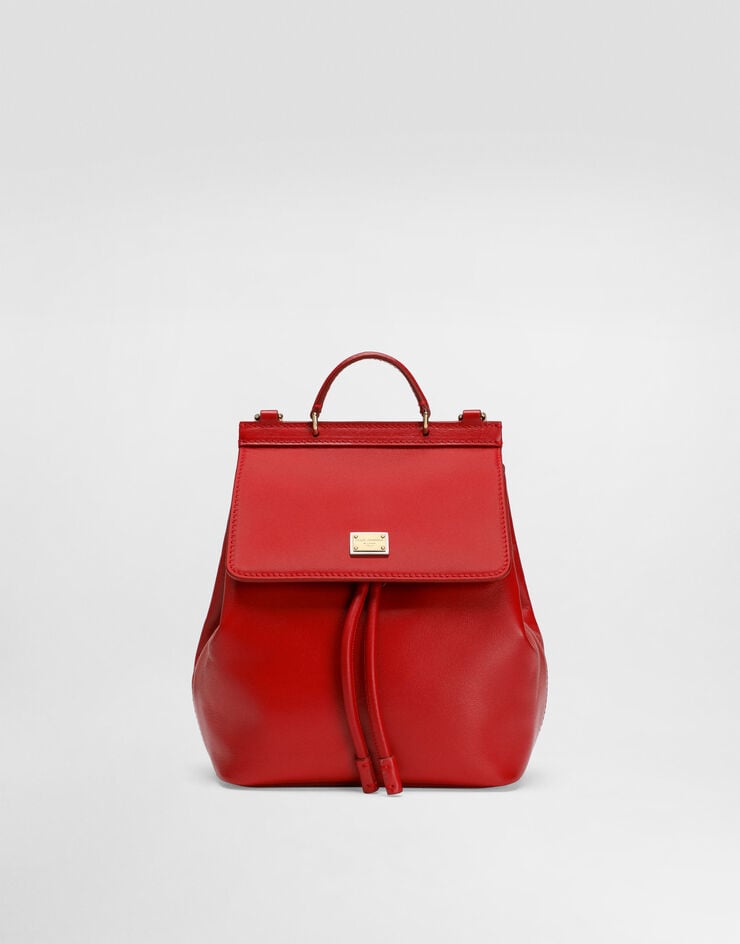 Dolce & Gabbana Nappa calfskin backpack Red EB0264A1065