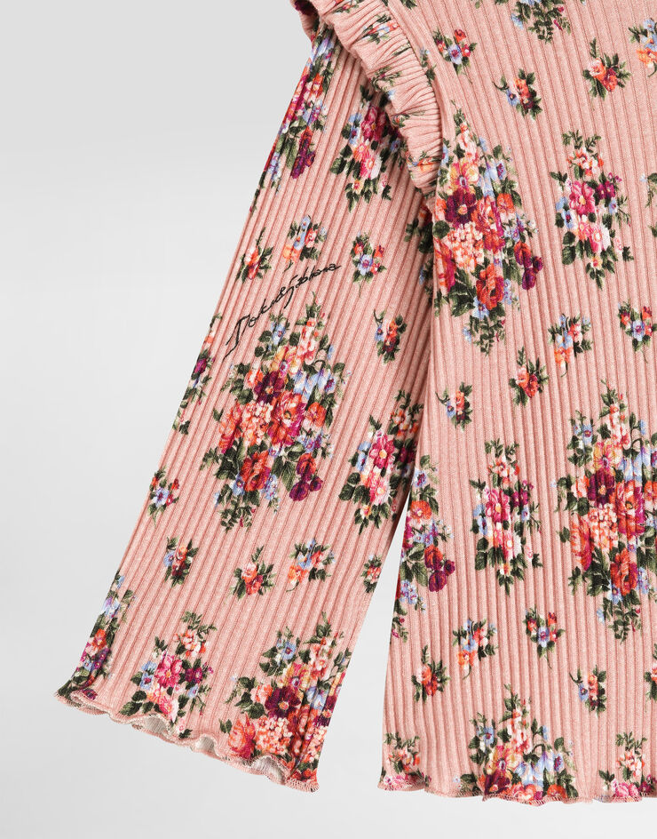 Dolce & Gabbana Floral-print cotton t-shirt Multicolor L2JTPKHS7MK