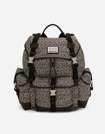 Dolce & Gabbana Jacquard backpack Black BM2385AV956