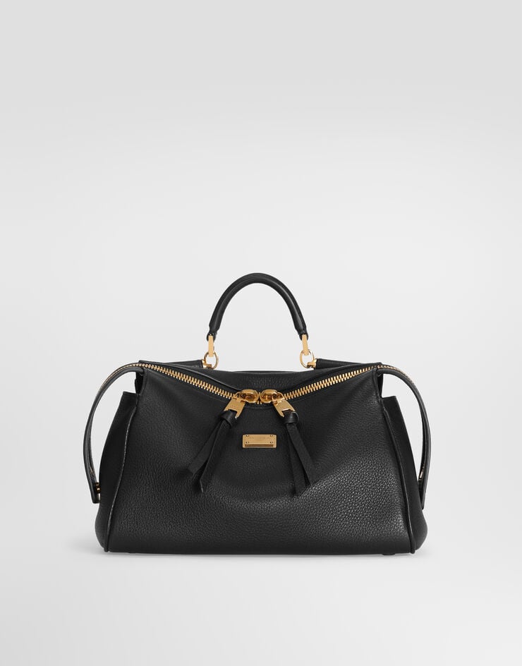 Dolce & Gabbana Vittoria handbag in calfskin Dolce & Gabbana Vittoria handbag in calfskin Black BB7939A0841