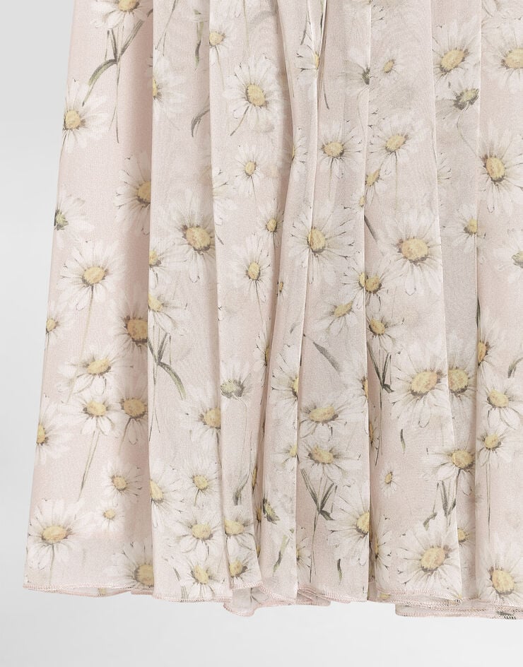 Dolce & Gabbana Daisy-print chiffon skirt Print L55I00IS1ZR