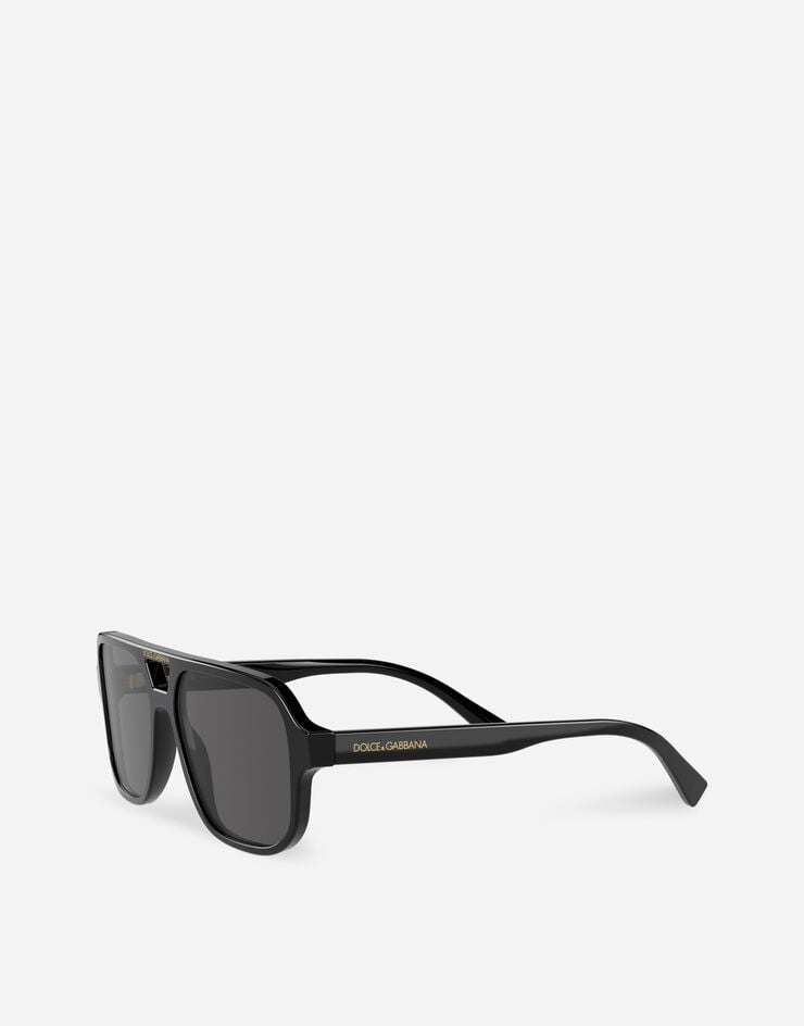 Dolce & Gabbana Sonnenbrille Think Black Schwarz VG400JVP187
