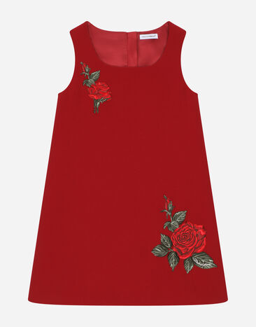 DolceGabbanaSpa Abito smanicato con patch Red L53DM4G7JX6
