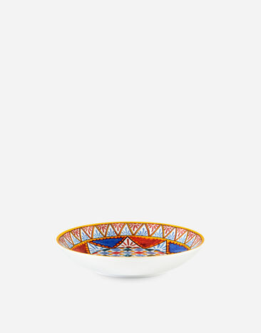 Dolce & Gabbana Set 2 Assiettes Creuses en Porcelaine Multicolore TC0S05TCA24
