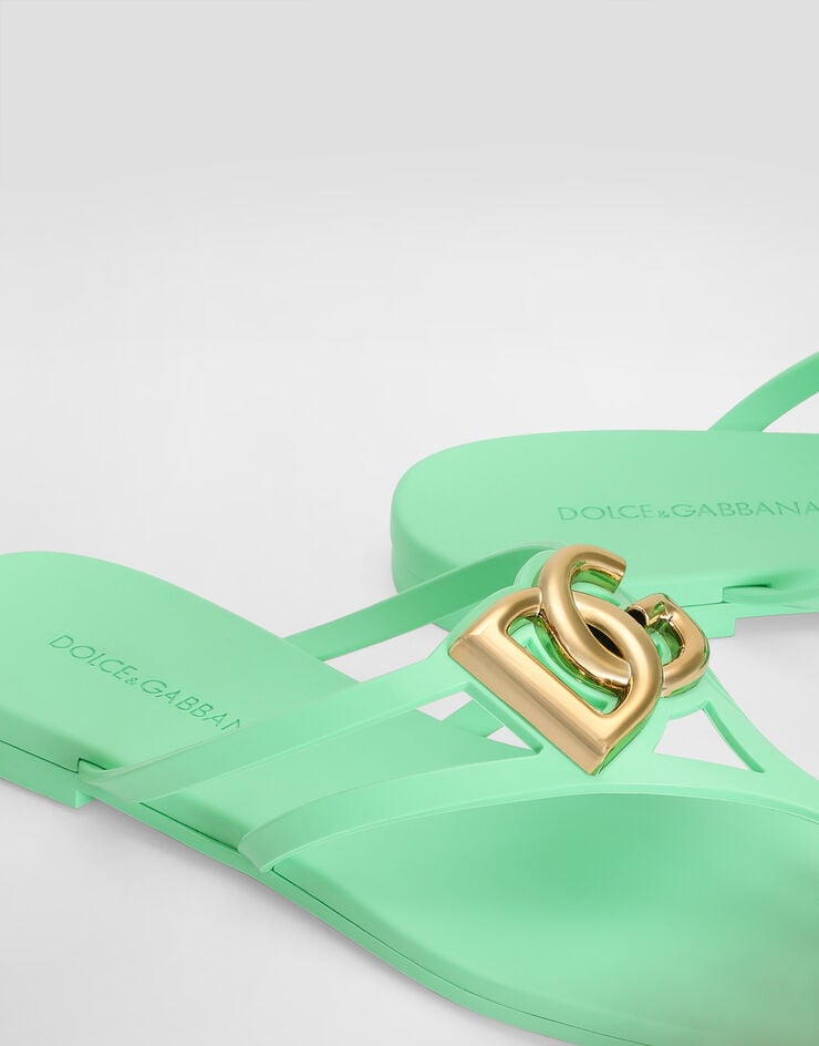 Dolce & Gabbana Rubber beachwear flip-flops Dolce & Gabbana Rubber beachwear flip-flops Multicolor CW2418AY817