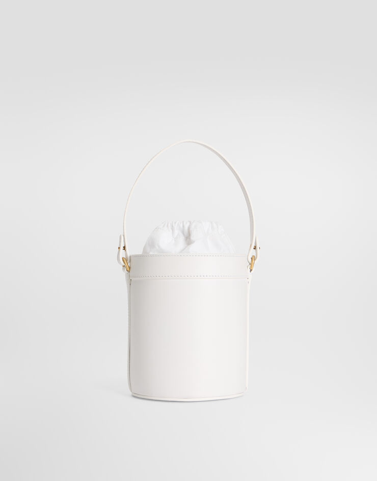 Dolce & Gabbana Nappa calfskin bucket bag White EB0266A1065