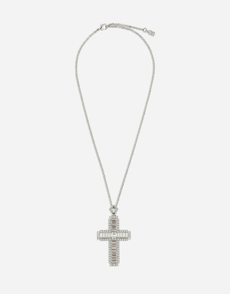 Dolce & Gabbana KIM DOLCE&GABBANA Necklace with rhinestone crystal cross Crystal WNP4C6W1111