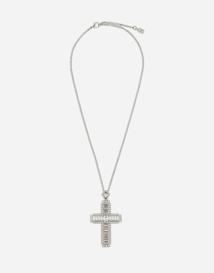 Dolce & Gabbana KIM DOLCE&GABBANA Колье с крестом из хрустальных стразов кристалл WNP4C6W1111