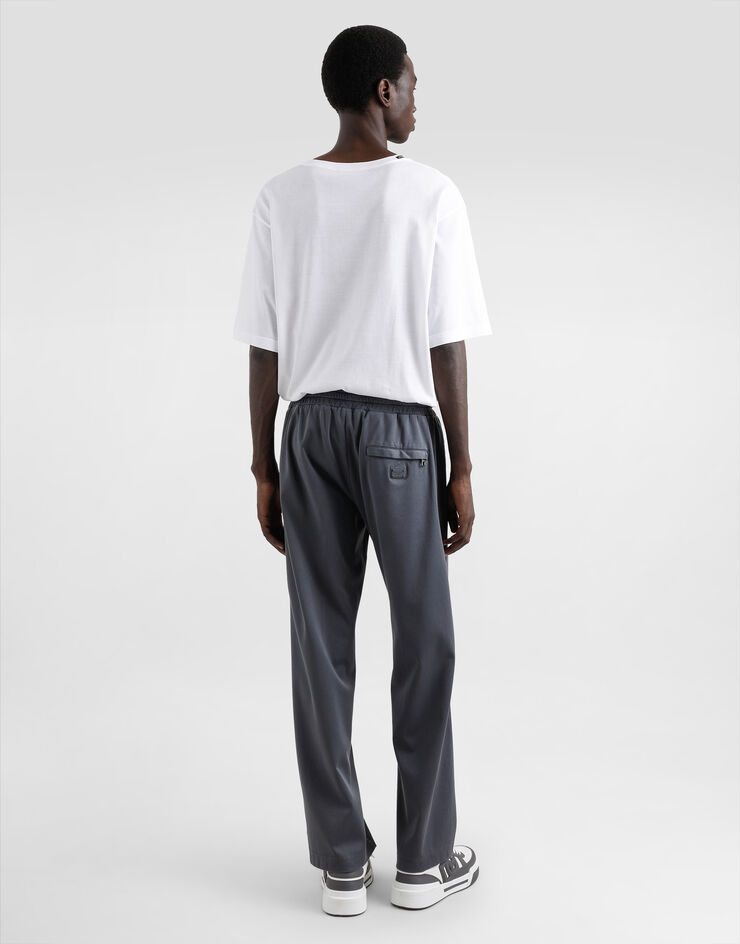 Dolce & Gabbana Pantalón de chándal en punto elástico Gris GP0Z1TG7N7G