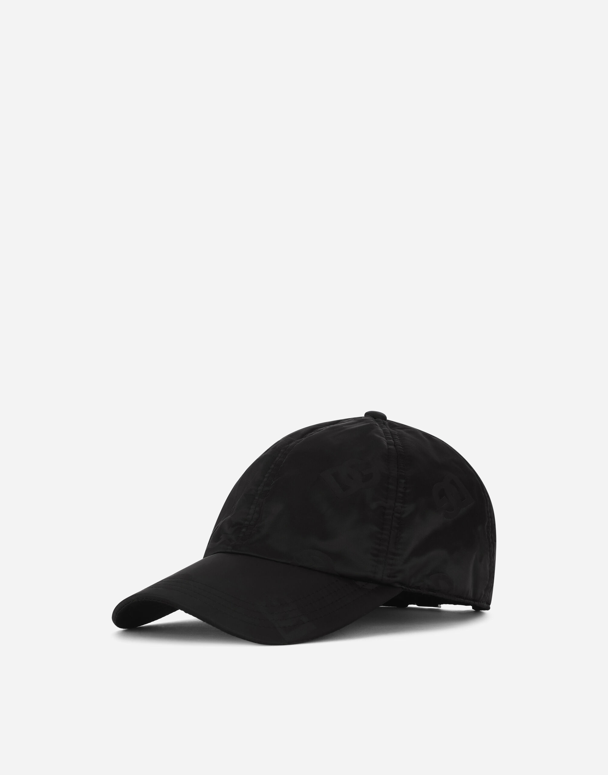 Satin baseball cap with DG Monogram print in Black for Men Dolce Gabbana US