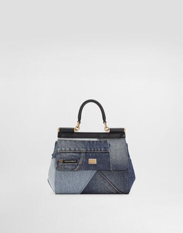 Dolce & Gabbana Small Sicily handbag in denim and calfskin Dolce & Gabbana Small Sicily handbag in denim and calfskin Denim BB6003AO621