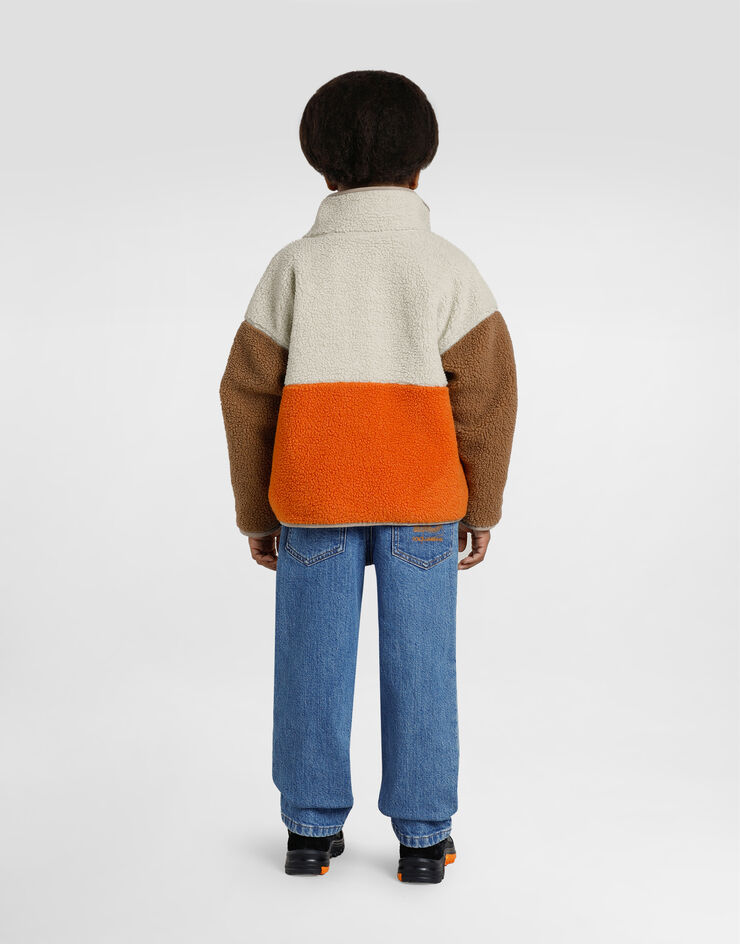 Dolce & Gabbana Faux teddy bear jacket Multicolor L4JB7VFUS4F